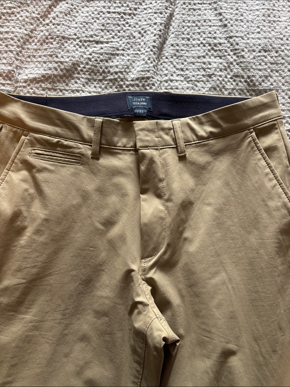 J. Crew Men’s Khaki Tech Chinos - Classic Tan